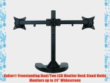 Halter? Freestanding Dual/Two LCD Monitor Desk Stand Holds Monitors up to 24 Widescreen