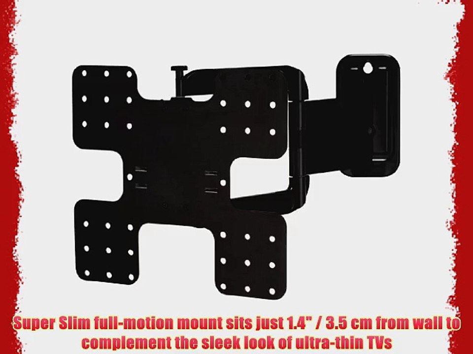 SANUS VMF322 Super Slim Full-Motion Mount for 32 - 50 flat-panel TVs