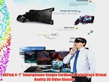 AGPtek 4~7 Smartphones Google Cardboard ColorCross Virtual Reality 3D Video Glasses