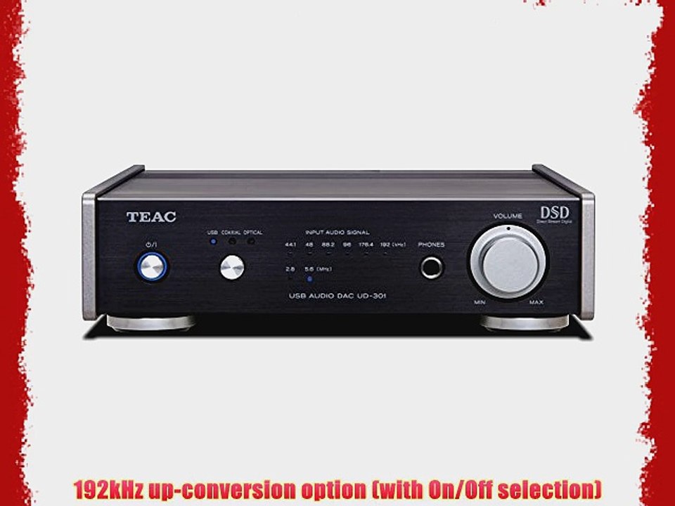 Teac UD-301-BK Dual Monaural Digital-To-Analog Converter with USB Black