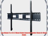 Peerless SF680P Universal Fixed Low-Profile Wall Mount for 60 to 195 Displays (Black/Non-Security)