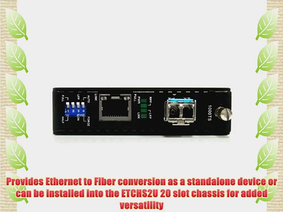 StarTech.com 1000 Mbps Fiber Media Converter with LC 550m (ET91000LC2)