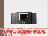 [3-Port USB 3.0   1-Port RJ45] iClever 3 Ports USB 3.0 Hub with RJ45 10/100/1000 Gigabit Ethernet