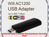 WiFi AC Adapter GMYLE? Wireless AC1200 Dual-Band 802.11ac USB3.0 866.7 Mbps WiFi WLAN 2T2R