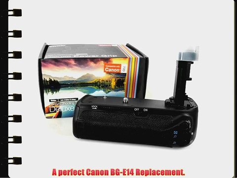 Vivitar BG-E14 Battery Grip for Canon EOS 70D DSLR Camera (Canon BG-E14 Replacement) MagicFiber