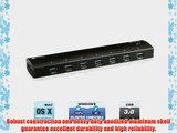 iClever IC-H002 Super Speed Aluminum 7-port USB 3.0 Hub with 4A Power Adapter (Aluminum Body