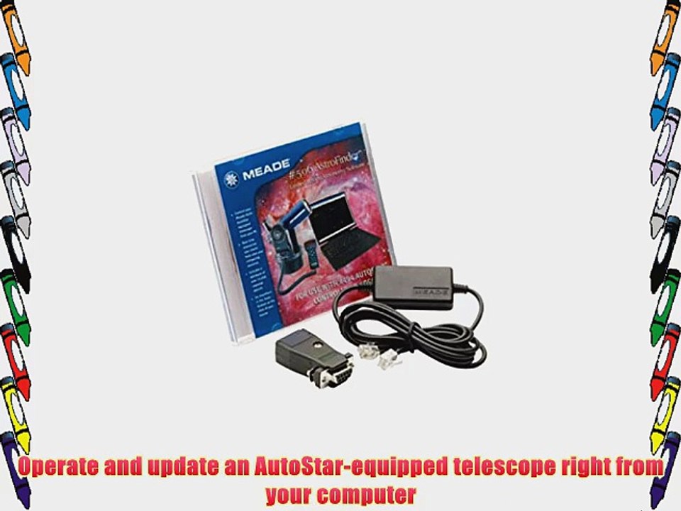 Meade 04513 No.506 Cable Connector Kit with Software for No.497 AutoStar Equipped Models (Black)