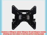 Mount-It! Super Low Profile Adjustable Tilting/swiveling Wall Mount Bracket for LCD LED Plasma