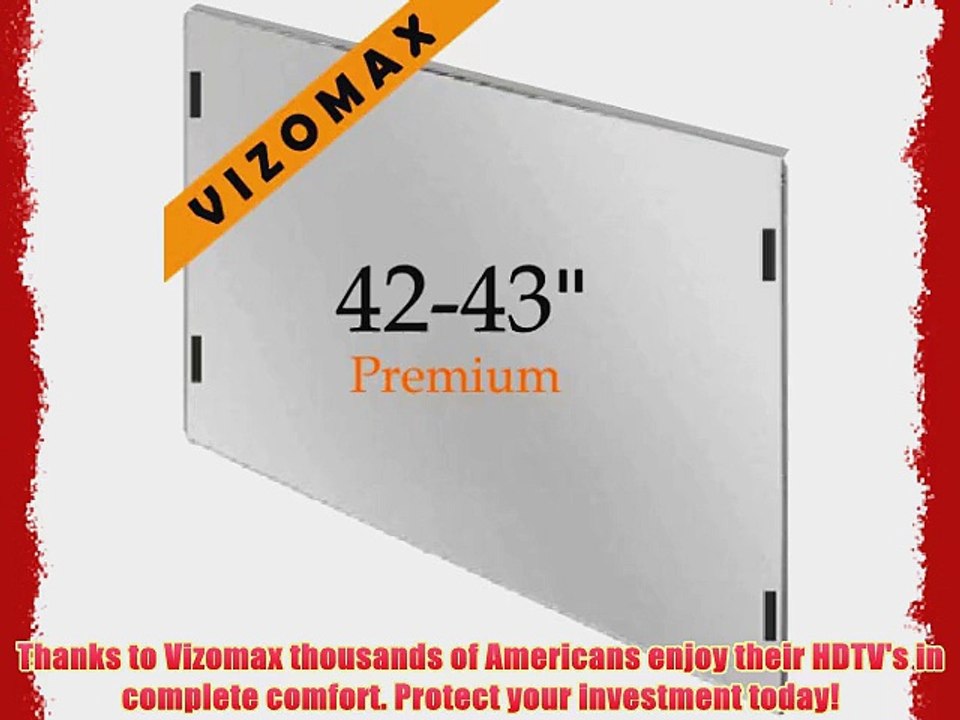 42 - 43 inch Vizomax TV Screen Protector for LCD LED