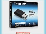 TRENDnet Wireless AC600 Dual Band USB 2.0 Adapter TEW-804UB