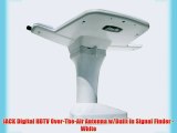 JACK Digital HDTV Over-The-Air Antenna w/Built in Signal Finder - White