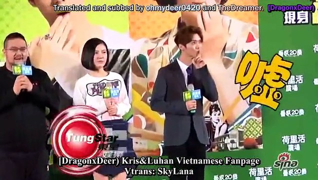 Vietsub- 150123 TUNGSTAR Luhan got asked about Wu Yifan