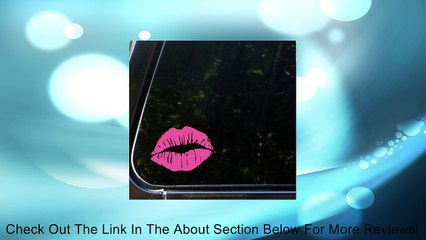 Kiss Mark Lips Car Decal / Sticker - HOT PINK Review
