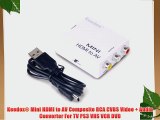 Keedox? Mini HDMI to AV Composite RCA CVBS Video   Audio Converter For TV PS3 VHS VCR DVD