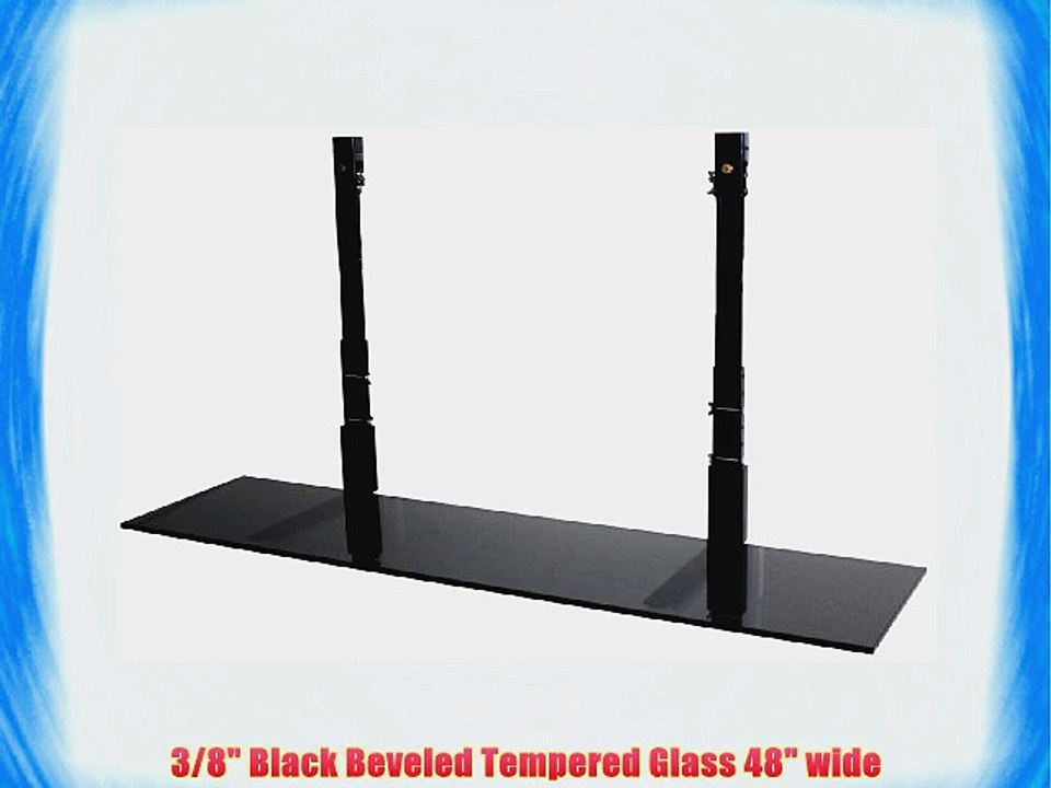 48 Black Glass TV SmartShelf