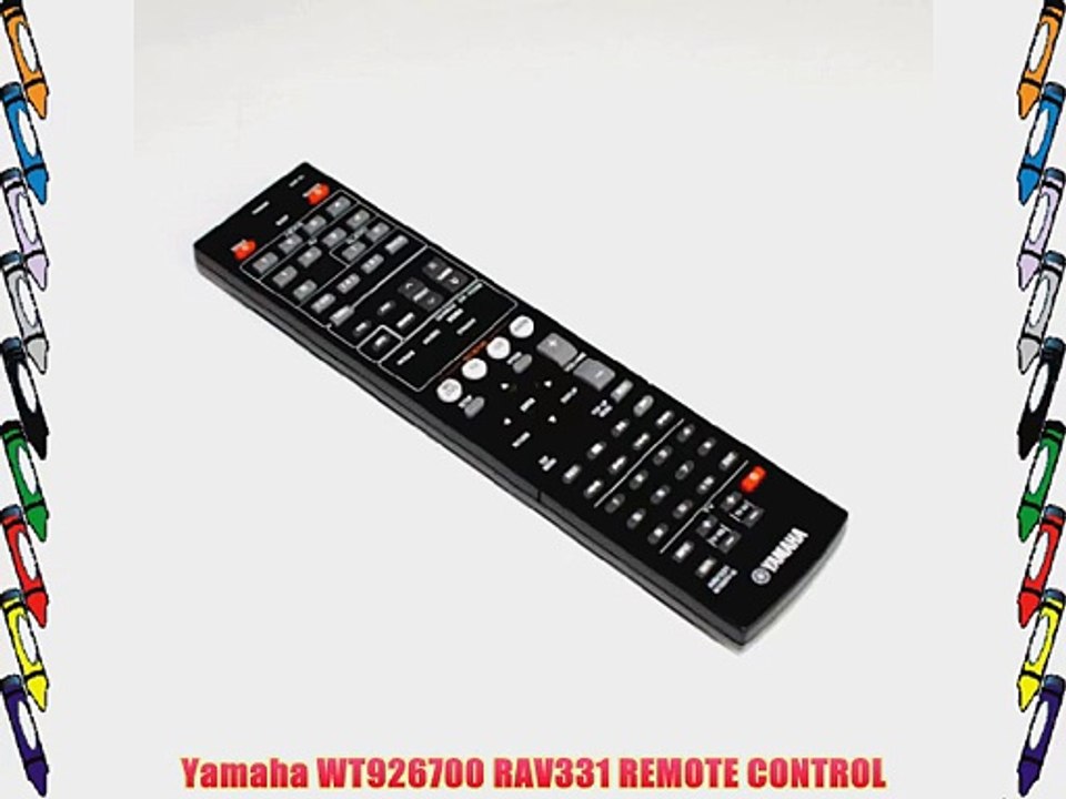 Yamaha WT926700 RAV331 REMOTE CONTROL