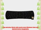 ANDROSET Mini 2.4GHz Wireless Air Keyboard and Air Mouse with 3D Gaming Support for PC and