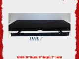 Wall Mounted 36x16 Black Floating Shelf for Cable or Satellite Box DVD Player Game Station