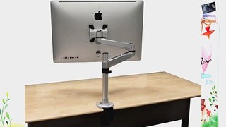 Monoprice 109259 Aluminum Full Motion Desk Mount for Apple Displays Silver