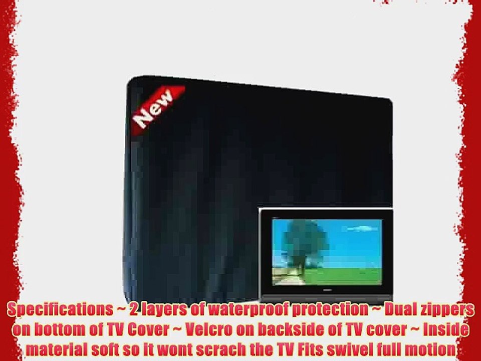 James Mounts and More - Outdoor Indoor TV Cover for 39-42 inch TV's For swivel style mounts