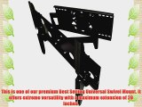Mount-It! Dual-Arm Articulating Wall Mount For Sony Bravia 32 36 40 46 52 55 LCD's---Free 6ft
