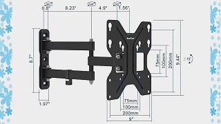 QualGear QG-TM-006-BLK 23-Inch to 42-Inch Universal Low Profile Tilting Wall Mount LED TVs