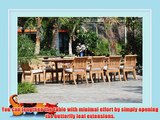 New 11 Pc Luxurious GradeA Teak Dining Set Large 117 Oval Table and 10 Stacking Arbor Arm Chairs