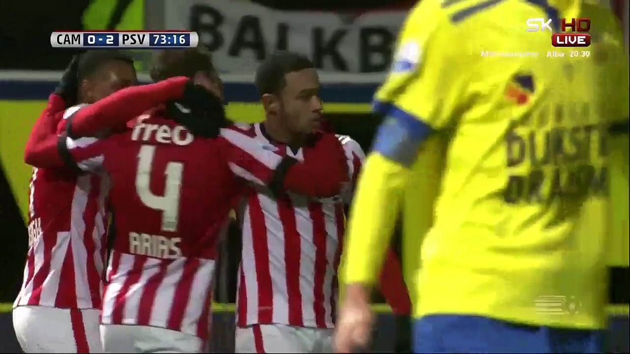 Memphis Depay 0:2 | Cambuur - PSV Eindhoven 24.01.2015 HD