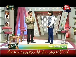 Hazraat with Ayaz Khan on Abb Tak ~ 24th January 2015 - Comedy Show - Live Pak News