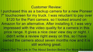 Night Vision Parking Car Rear View Wide Angle LED Reversing CMOS Camera Review