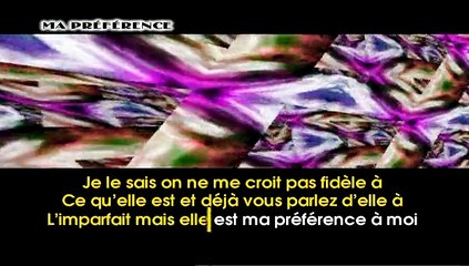 KARAOKE JULIEN CLERC - Ma préférence