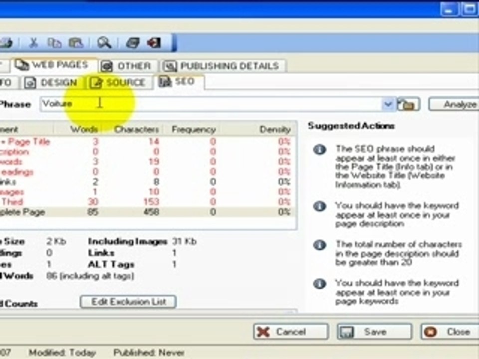 Optimisation pour moteurs de recherche