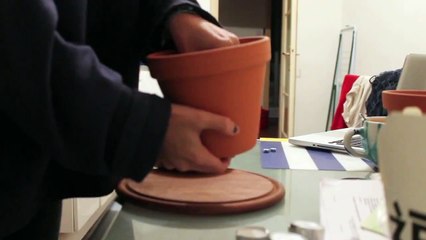 Cómo hacer una estufa casera usando macetas