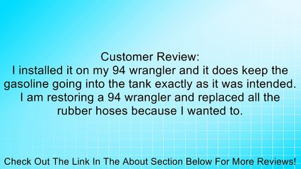 Jeep YJ Filler Hose 1987-1995 - YJFH-1 Review