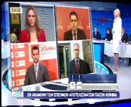 Πρώτη εικόνα απο τα κόμματα