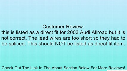 Oxygen Sensor Bosch 16978 Audi A4 Review