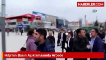 Kırşehir'de, Hdp'nin Basın Açıklaması Sırasında Arbede Çıktı