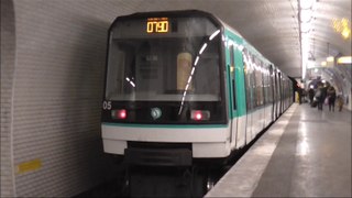 MF88 : Départ de la station Botzaris sur la ligne 7bis du métro parisien