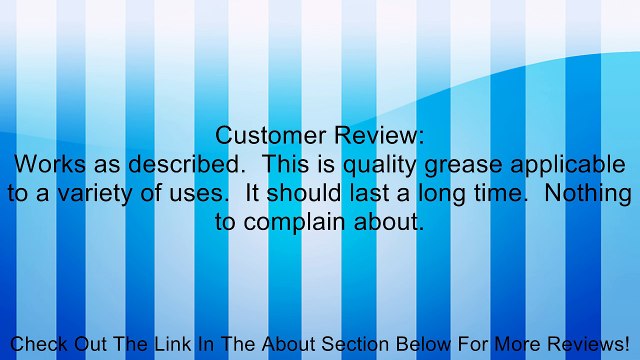 DuPont Teflon White Lithium Grease, 16 oz Tub (DGW616101) Review
