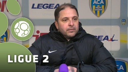 Conférence de presse AC Arles Avignon - AS Nancy-Lorraine (1-0) : Victor ZVUNKA (ACA) - Pablo  CORREA (ASNL) - 2014/2015