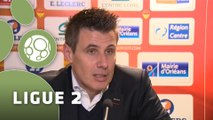 Conférence de presse US Orléans - AJ Auxerre (0-0) : Olivier FRAPOLLI (USO) - Jean-Luc VANNUCHI (AJA) - 2014/2015