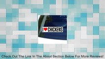 I Love Heart CHICKENS - Window Bumper Sticker Review