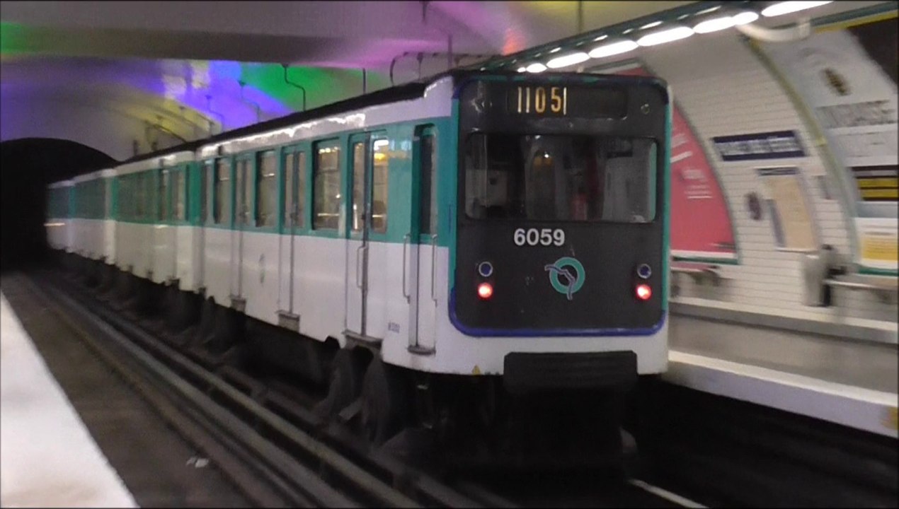 MP59 : Départ de la station Place des Fêtes sur la ligne 11 du métro parisien