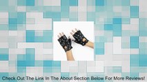 Polyester Rock Star Studded Fingerless Gloves (1 pair),  One Size Review
