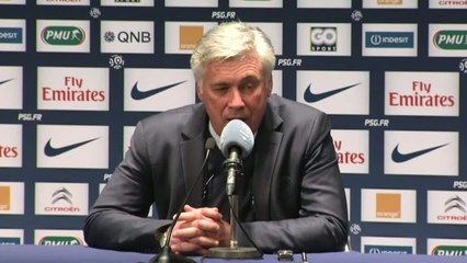 FOOT - L1 - PSG - Ancelotti : «Je n'ai rien dit aux joueurs !»