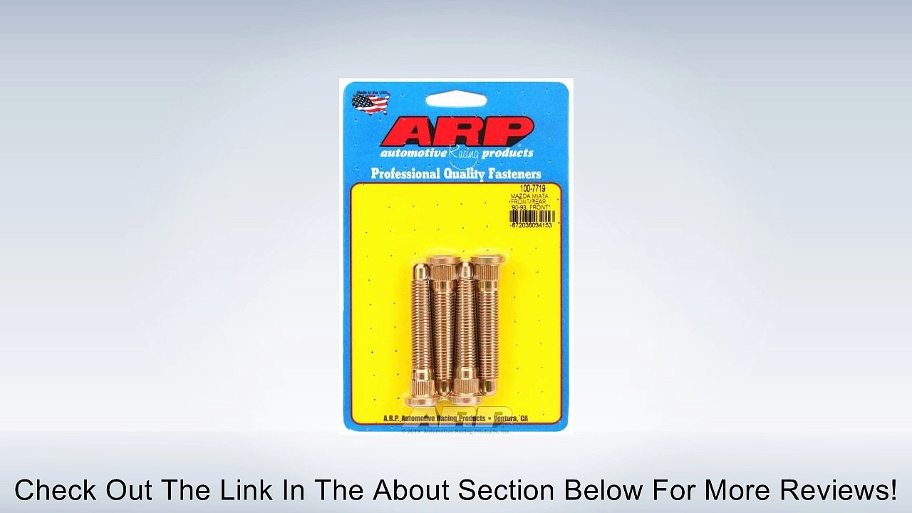 ARP 1007719 Wheel Stud for Front and Rear 90-93 and Front 94-05 Mazda Miata - Pack of 4 Review