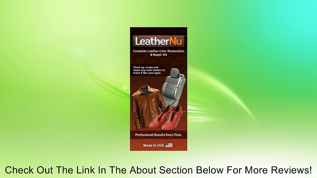 Leathernu Complete Leather Color Restoration & Repair Kit Review