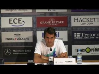 Download Video: TENNIS - ATP - Hambourg - Federer : «Jouer pour rester compétitif»