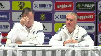 Tải video: FOOT - BLEUS - Deschamps : «Varane a un souci au genou»