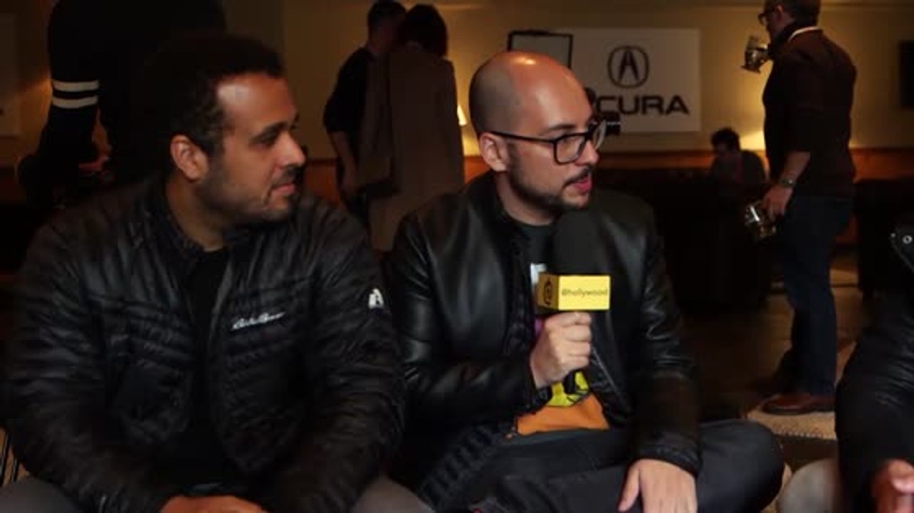 Nicolas Lopez and Aaron Burns seen at Sundance